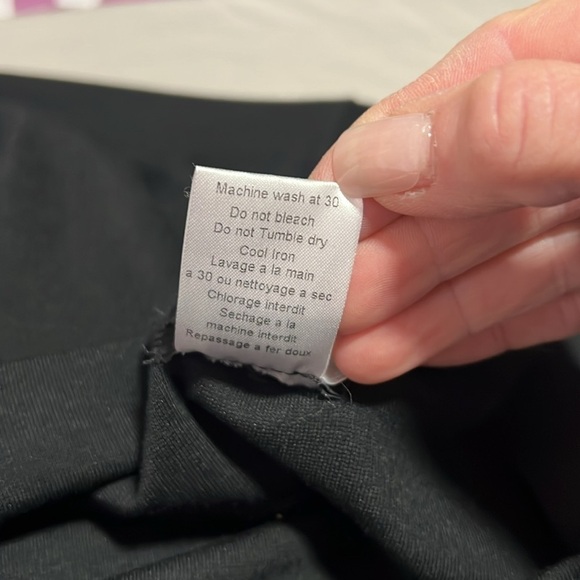 Ronen Chen Black Lagenlook Midi Skirt size 2/M - Picture 5 of 13